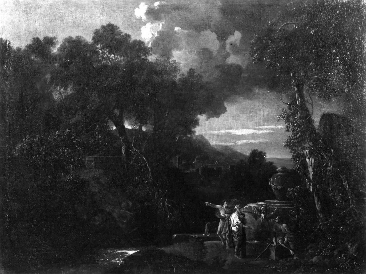 Paesaggio - Uffizi, Firenze, attribuito